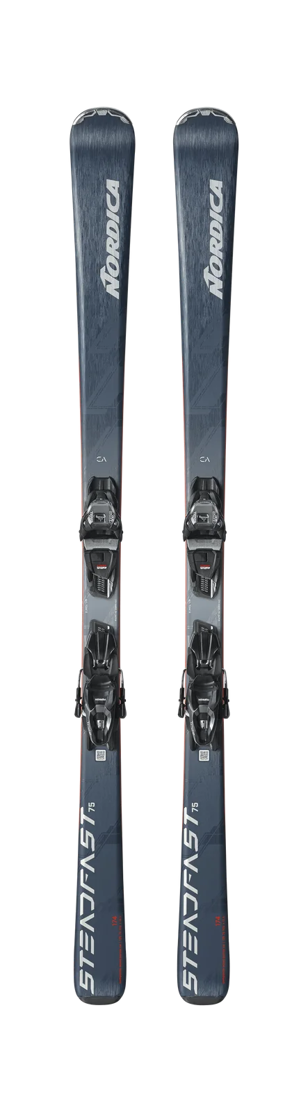 2027 Nordica Steadfast 75 CA + TP2 Comp 10: full topsheet pair with bindings