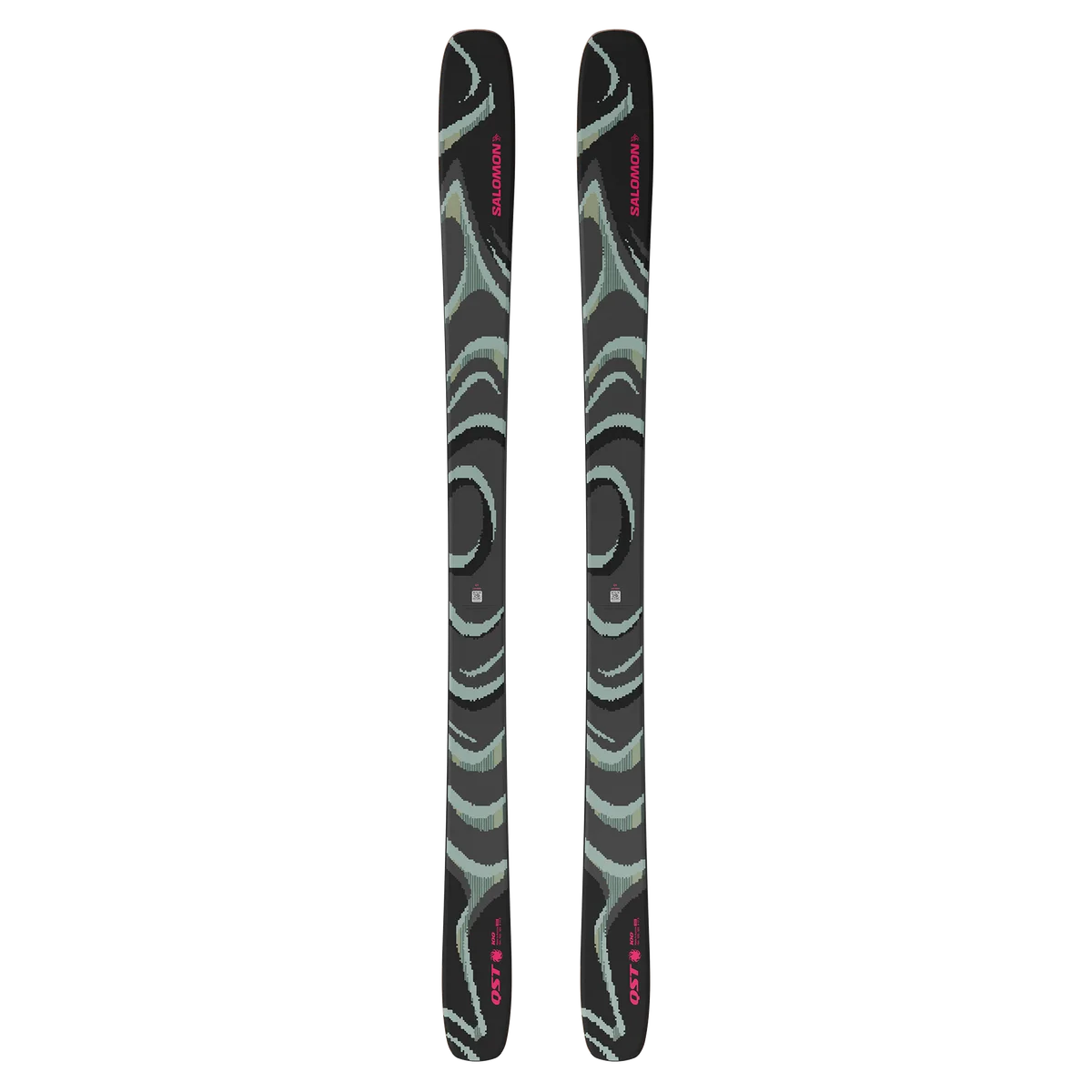2027 Salomon QST 100 Black: full topsheet pair
