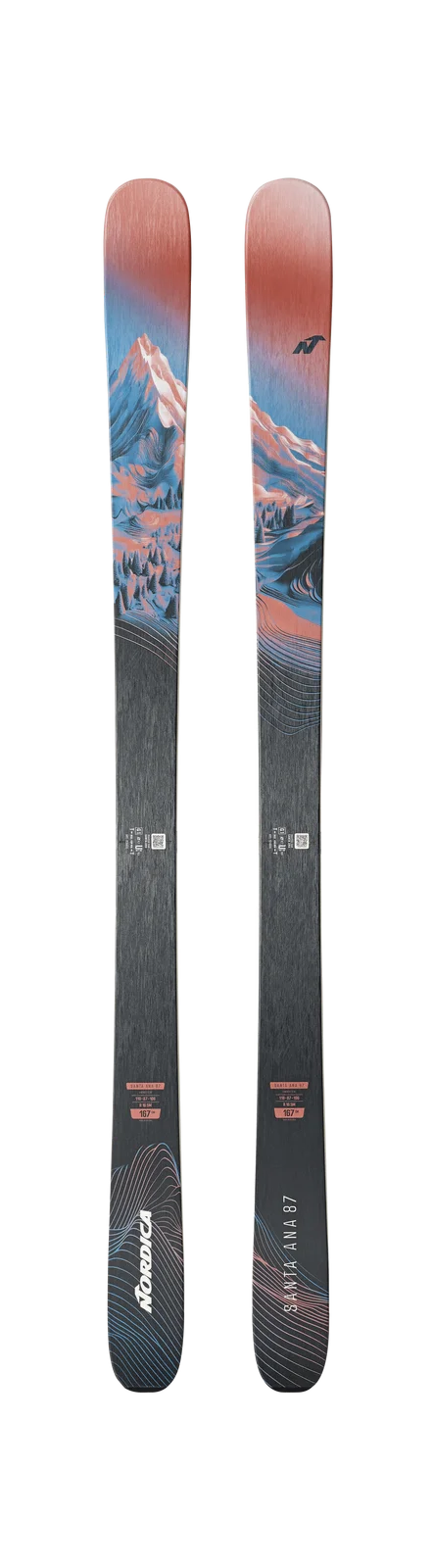 2027 Nordica Santa Ana 87: full pair topsheets