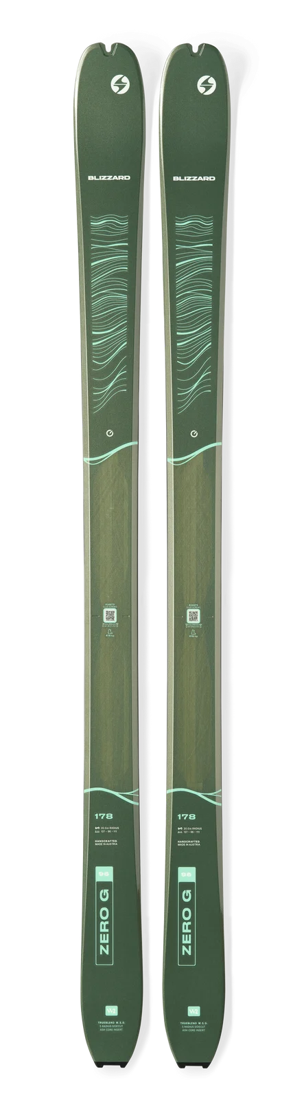 2027 Blizzard Zero G 96 W: original full pair topsheet view