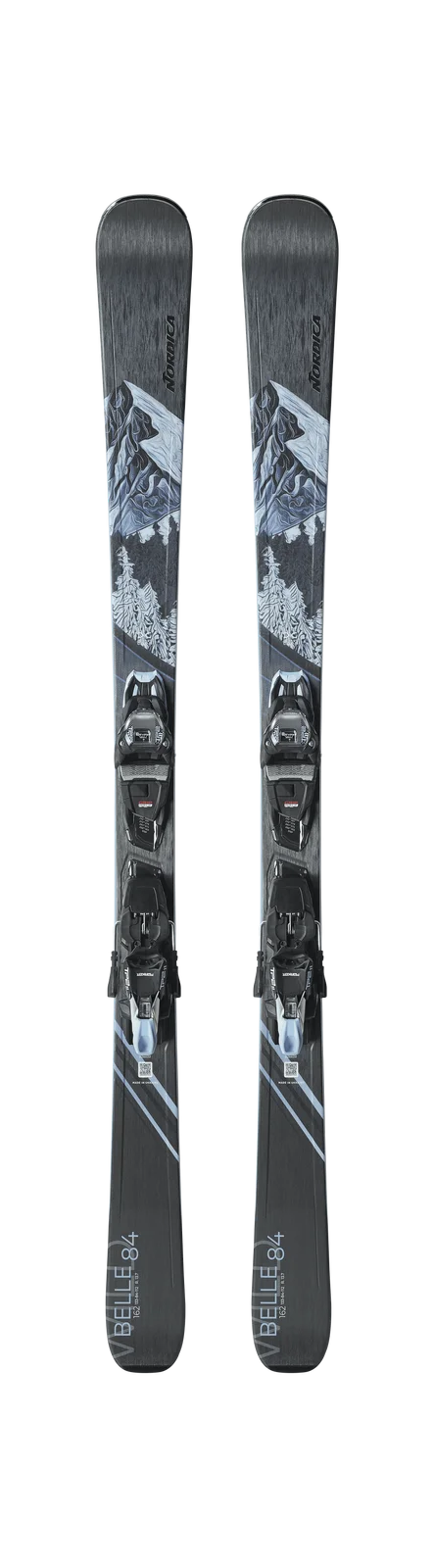 2027 Nordica Wild Belle DC 84 + TP2 LT 11: full pair topsheets and included bindings