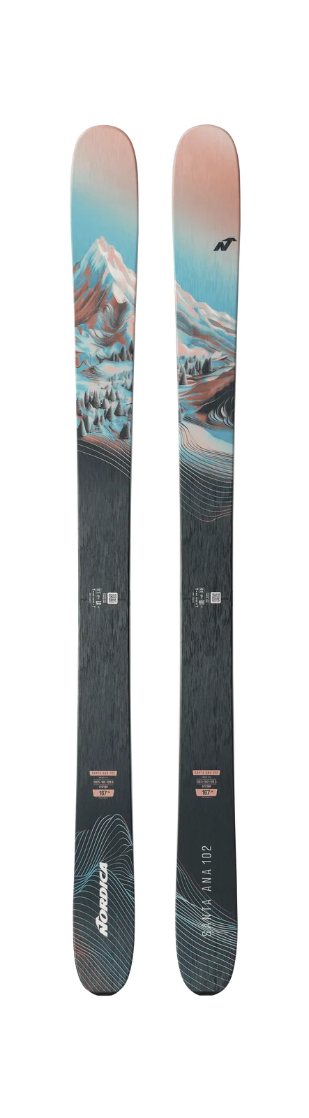 2027 Nordica Santa Ana 102: full pair topsheets