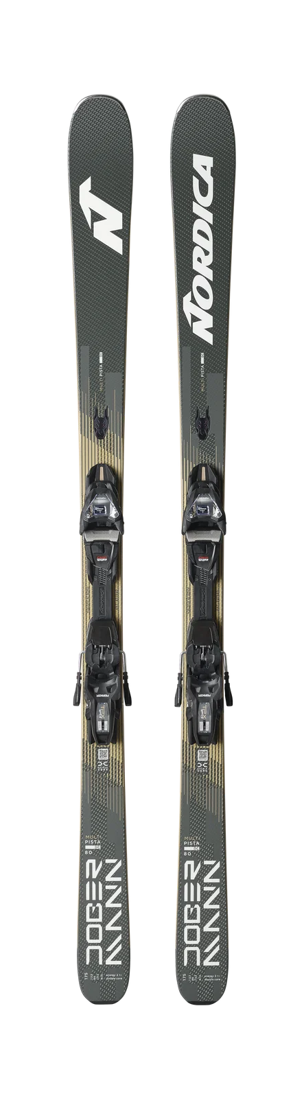 2027 Nordica Dobermann Multipista DC 80 + TPX 13 Royal: full pair topsheets and included bindings