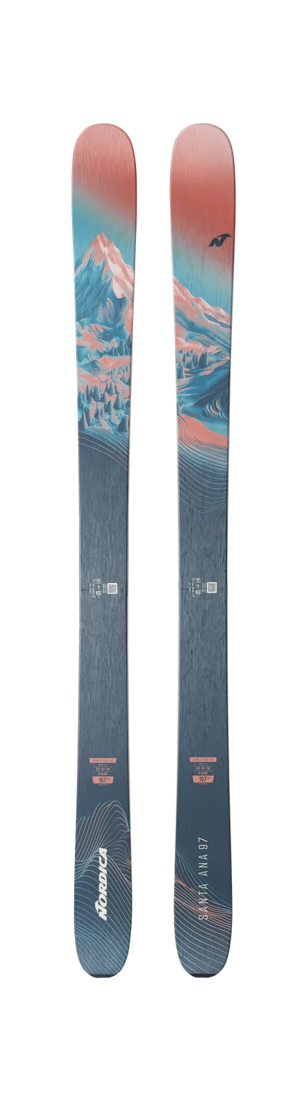 2027 Nordica Santa Ana 97: full pair topsheets