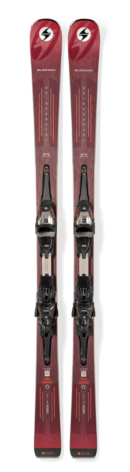 2027 Blizzard Thunderbird 82 LTD + Comp 12 Demo: full pair topsheet with binding