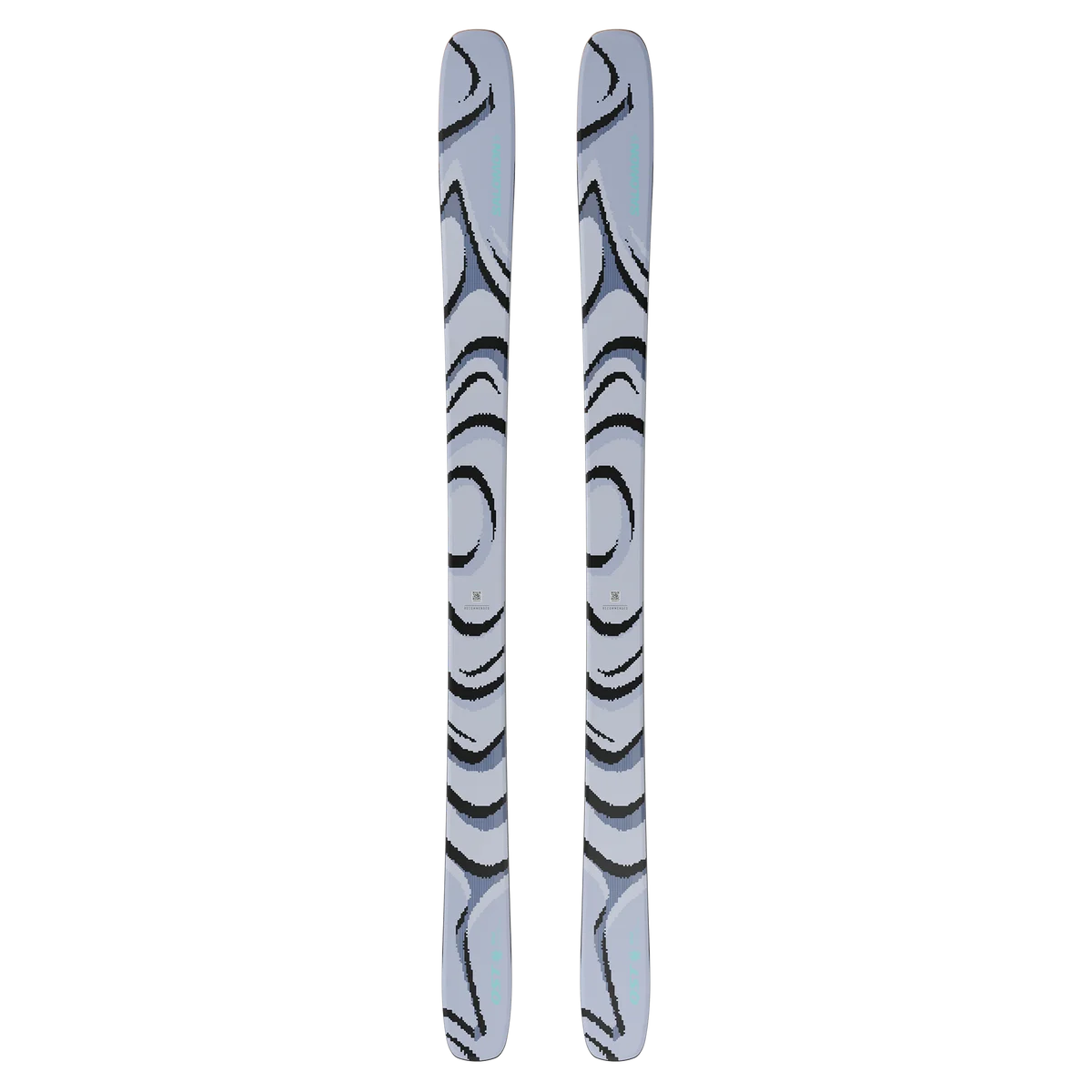 2027 Salomon QST 100 Cosmic Sky: full pair topsheet view