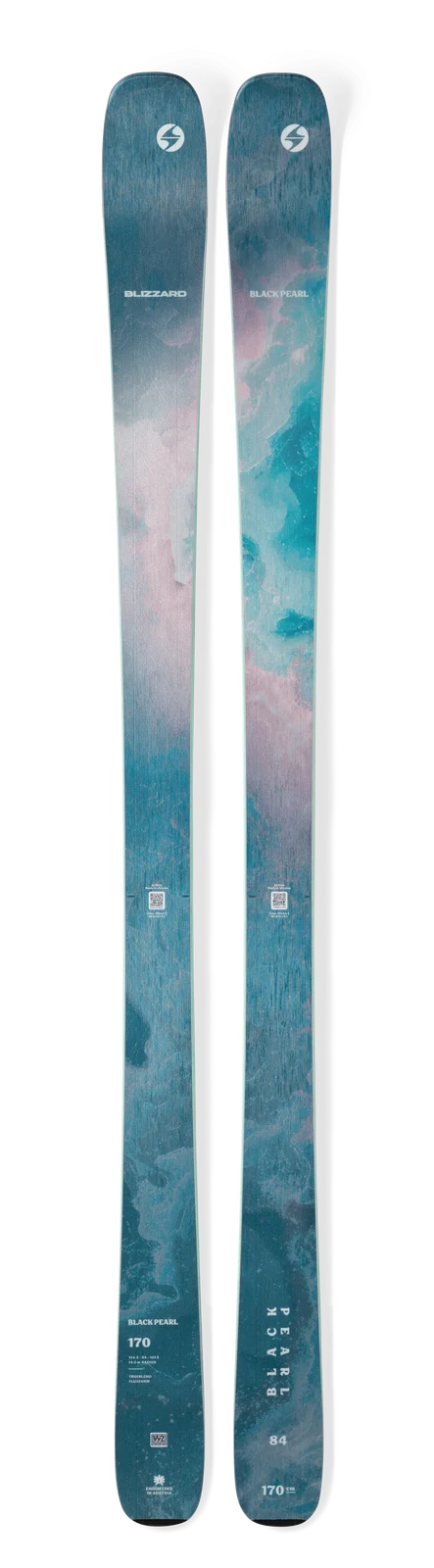 2027 Blizzard Black Pearl 84: full pair topsheet