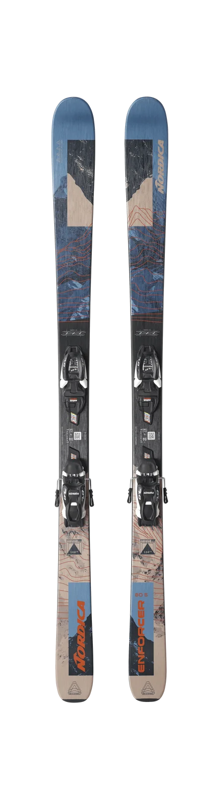 2027 Nordica Enforcer 80 S + J7.0: full pair topsheets and included bindings